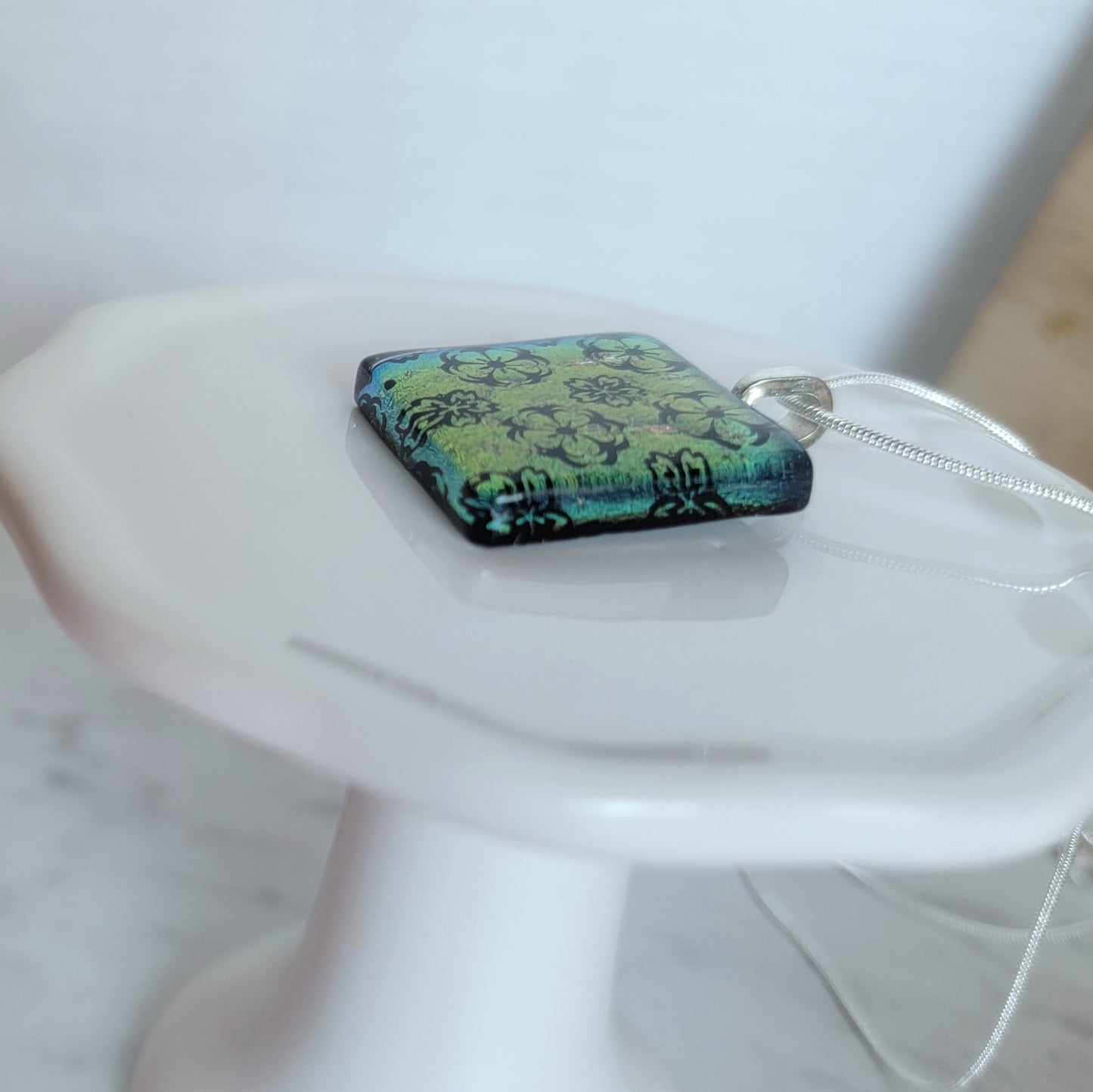 Dichroic Fused Glass Pendant