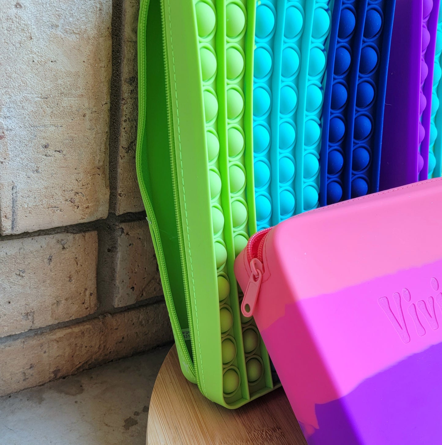 Engraved Silicone Pencil Case