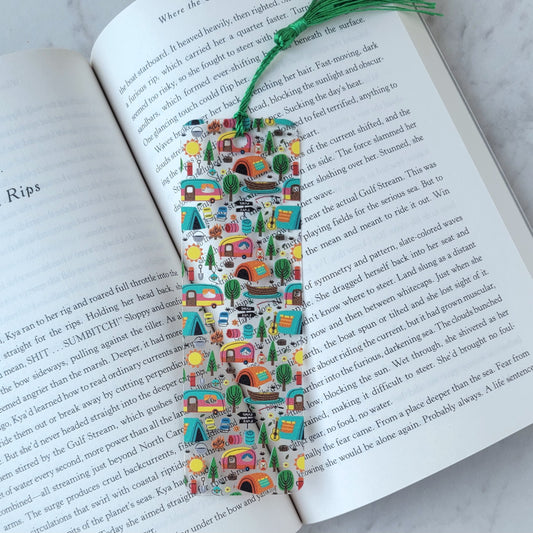 Camping Flexible Acylic Bookmark