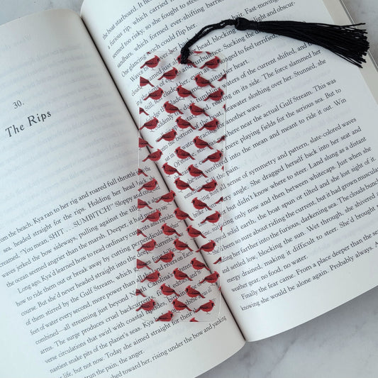 Cardinal Flexible Acylic Bookmark