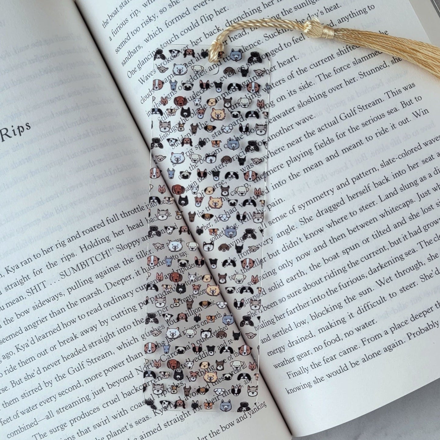 Dog Flexible Acylic Bookmark