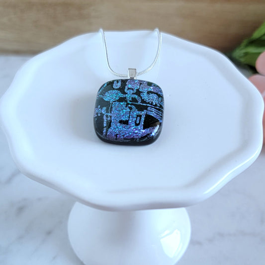 Dichroic Fused Glass Pendant