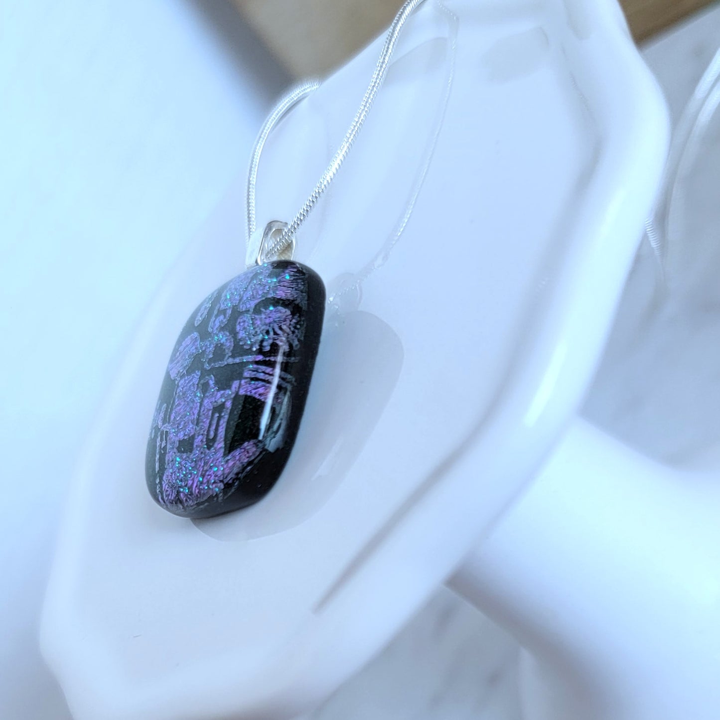 Dichroic Fused Glass Pendant