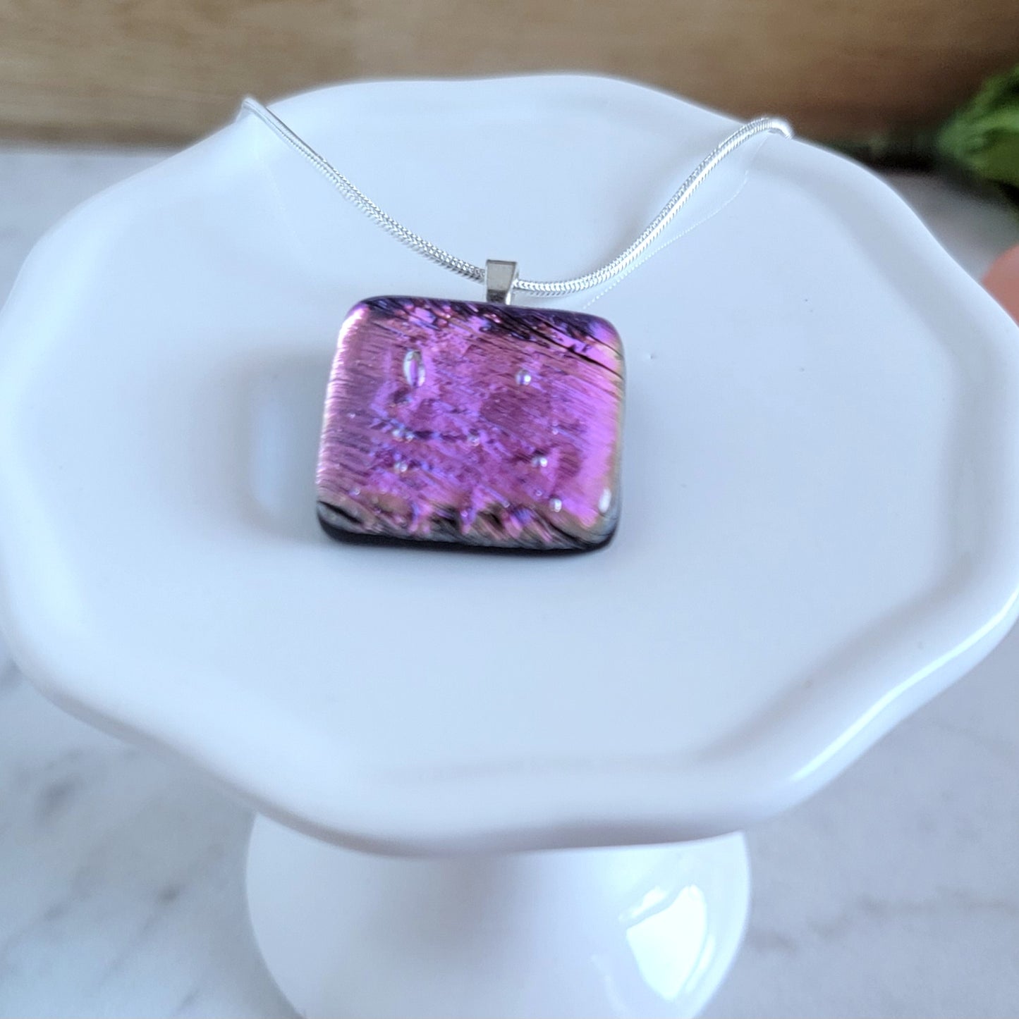 Dichroic Fused Glass Pendant