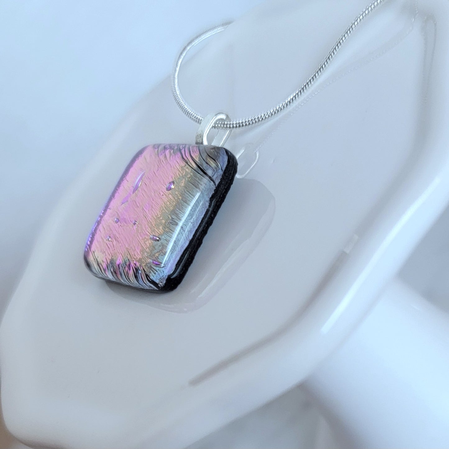 Dichroic Fused Glass Pendant