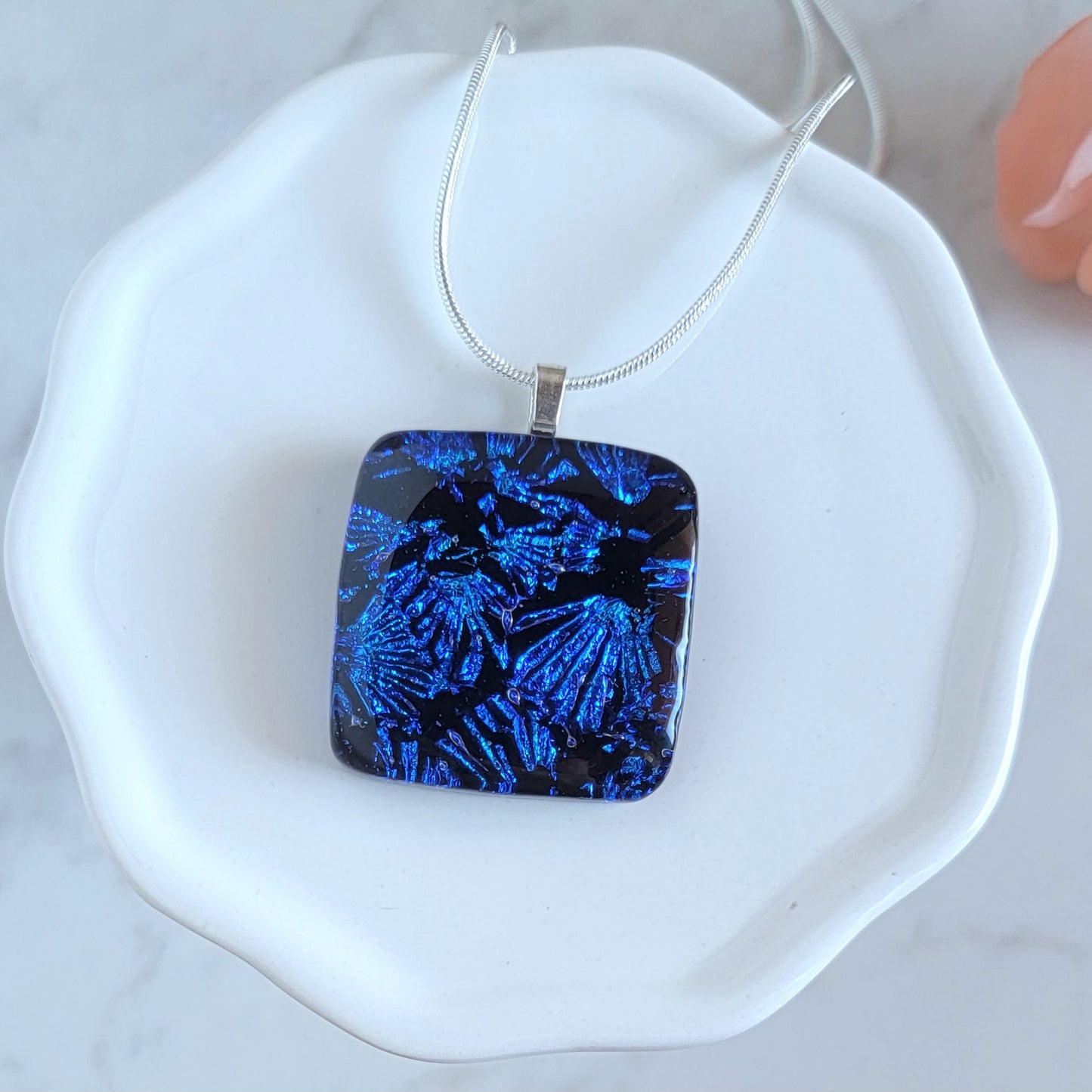 Dichroic Fused Glass Pendant