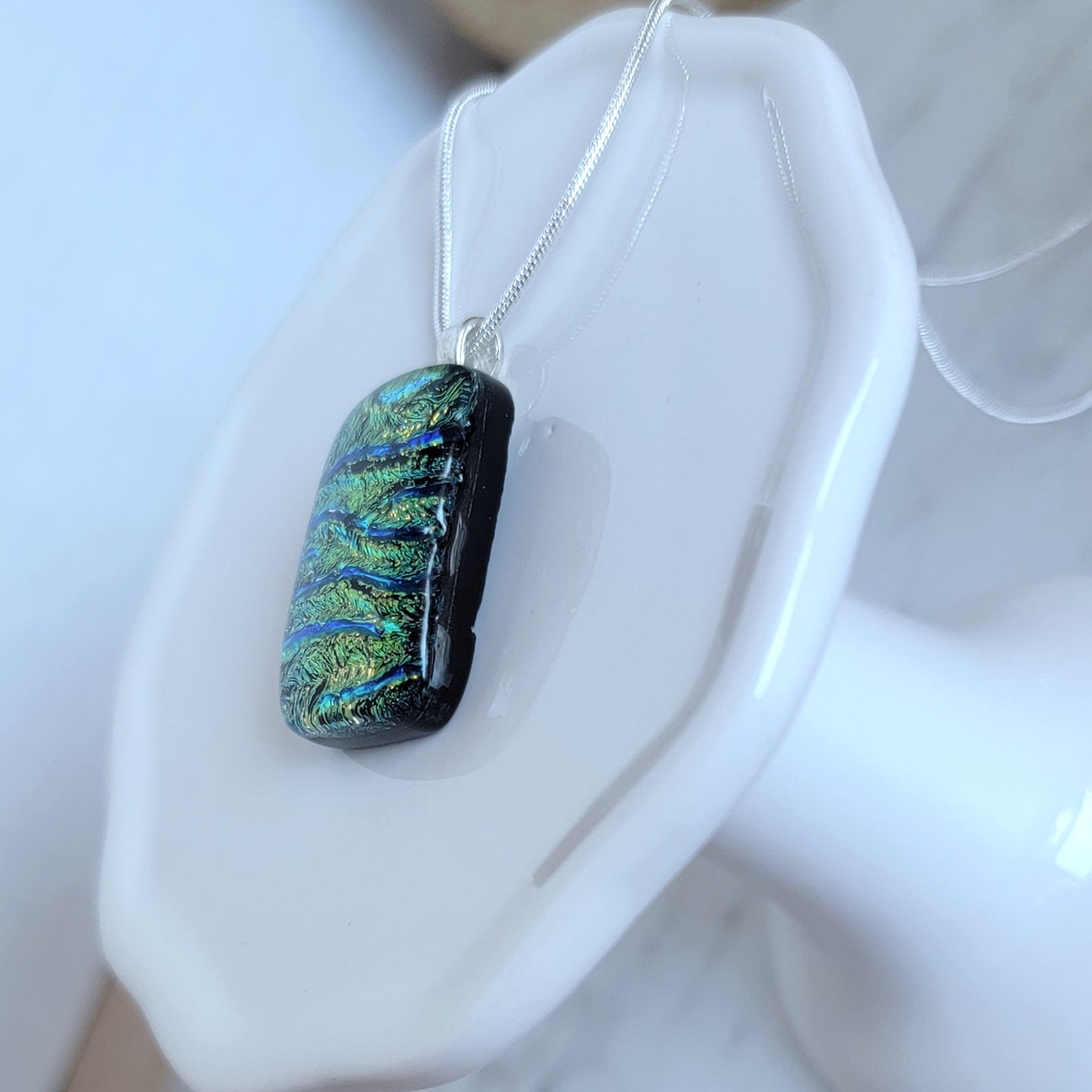 Dichroic Fused Glass Pendant