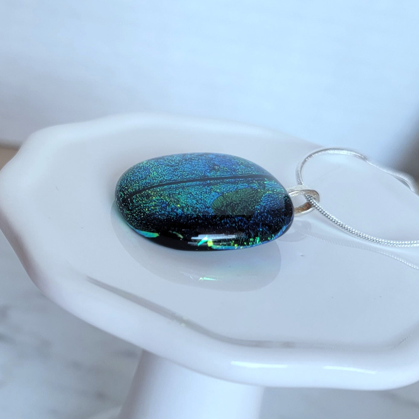 Dichroic Fused Glass Pendant