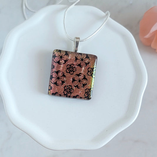 Dichroic Fused Glass Pendant