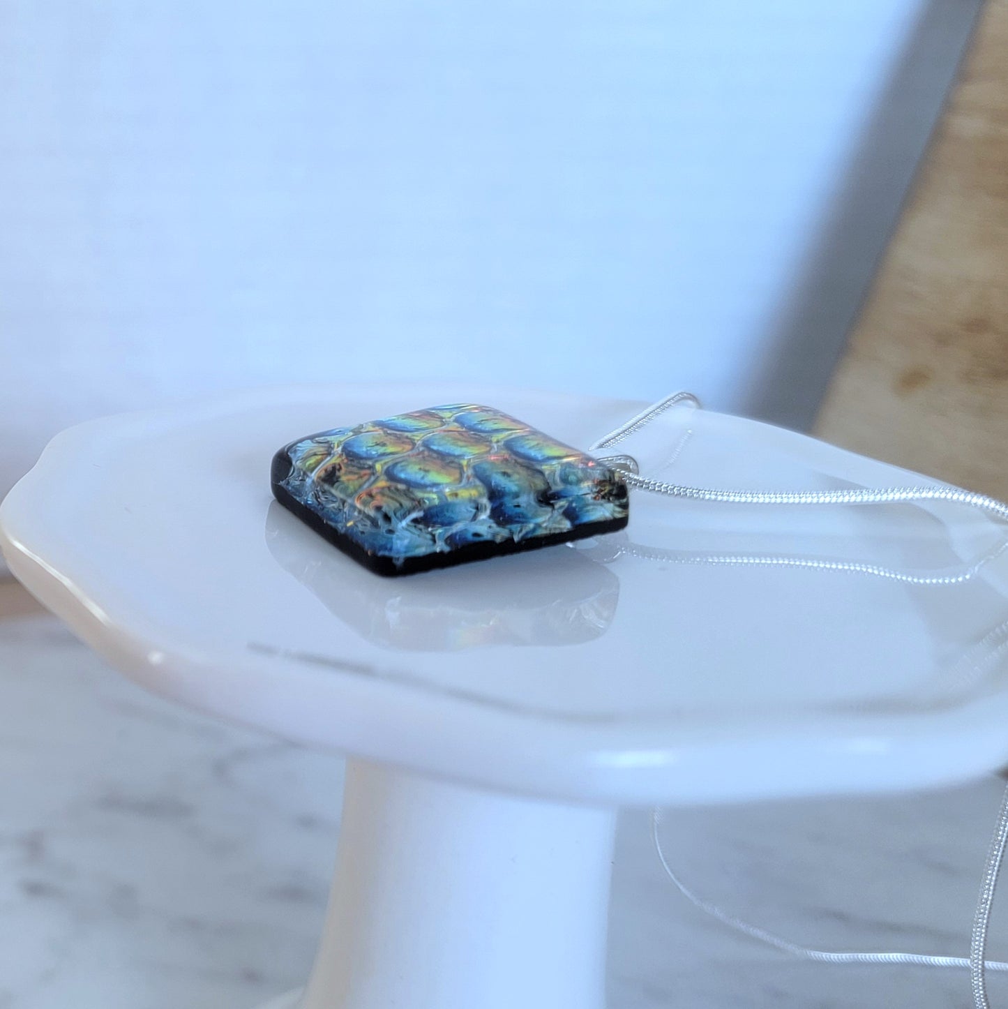 Dichroic Fused Glass Pendant