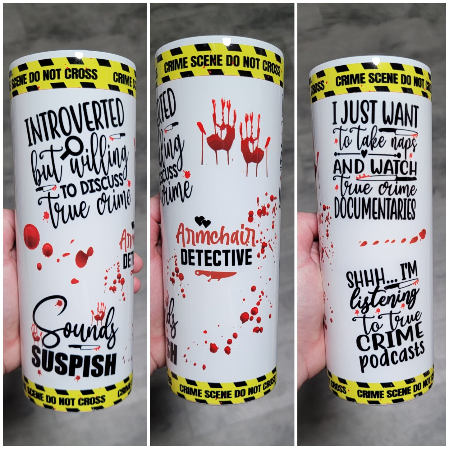 True Crime Metal Tumbler