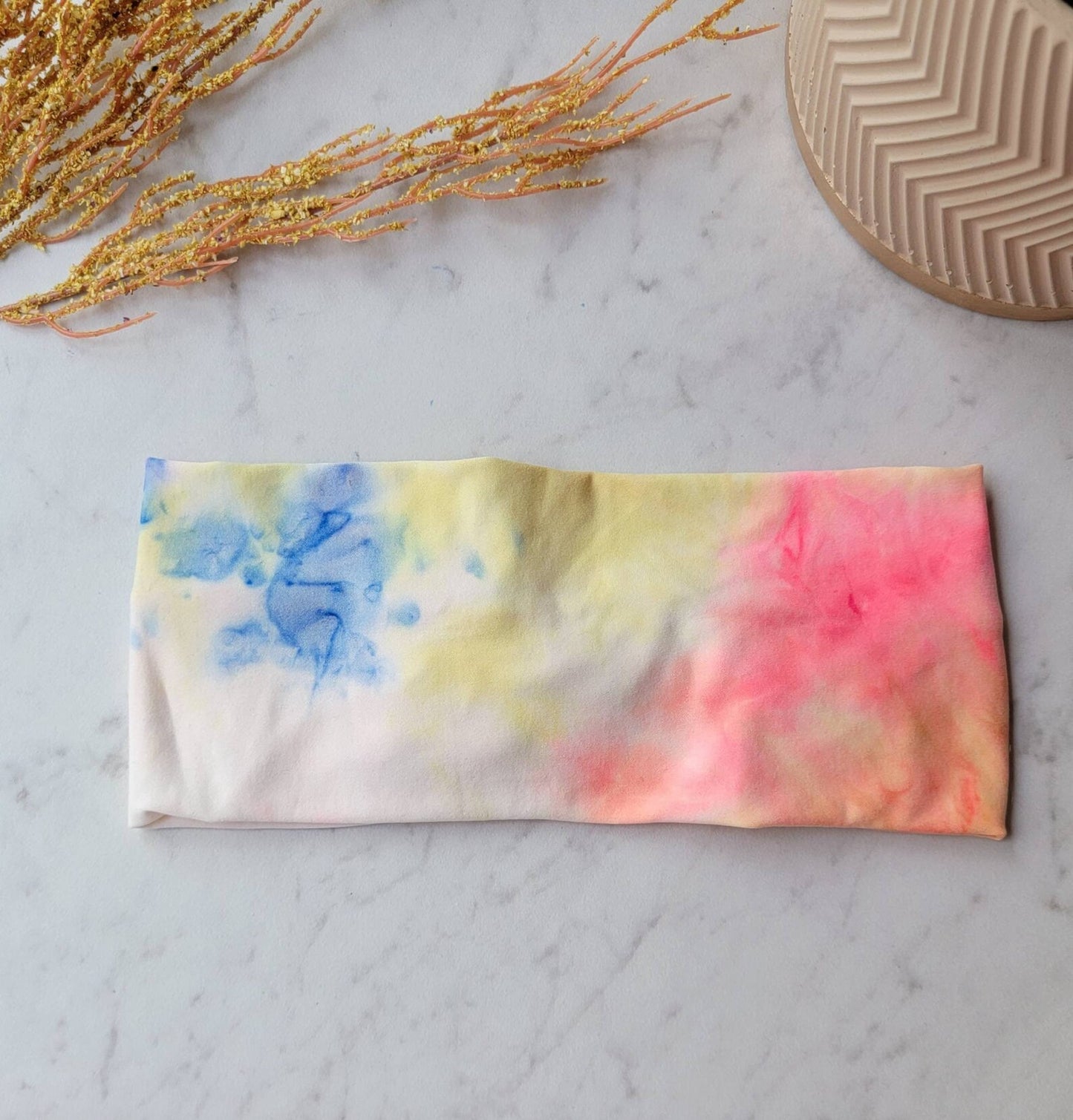 Tie Dye Print Fabric Headband